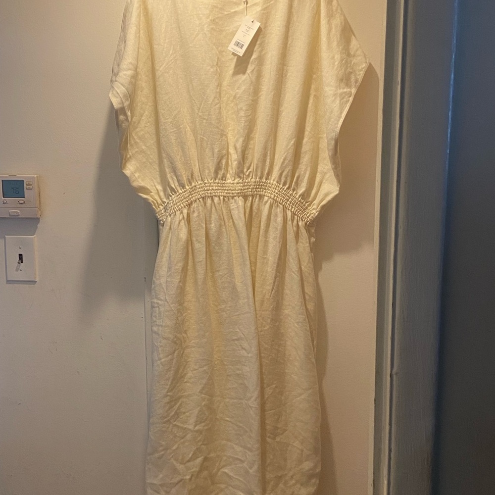 BRAND NEW Tory Burch New Ivory Linen Dress